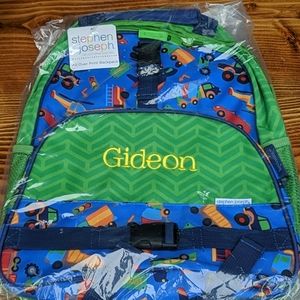Stephen joseph kids back pack embroidered